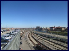 Malmö skyline from the Central station's garage 22